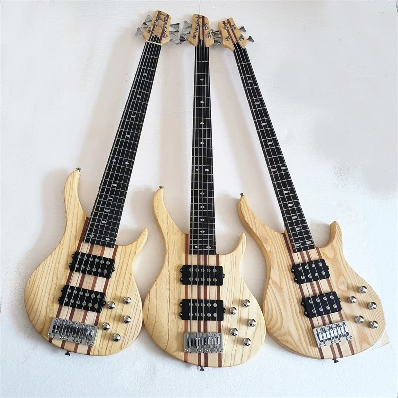 جيتار كهربائي مكون من 4 أوتار و5 أوتار و6 أوتار، رقبة عالية الجودة من خلال الجسم، باس كهربائي نشط