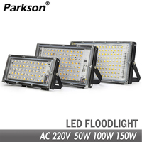 50W 100W 150W Led Flood Light IP65 Waterproof AC 220V Outdoor Floodlight Spotlight LED Reflector Street Lamp Wall Flood Lights