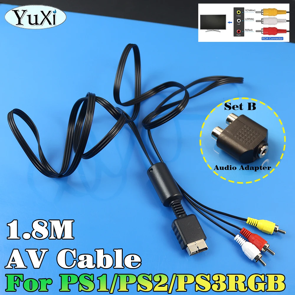 Party Games Playstation - 1.8m AV Audio Cable Game Composite