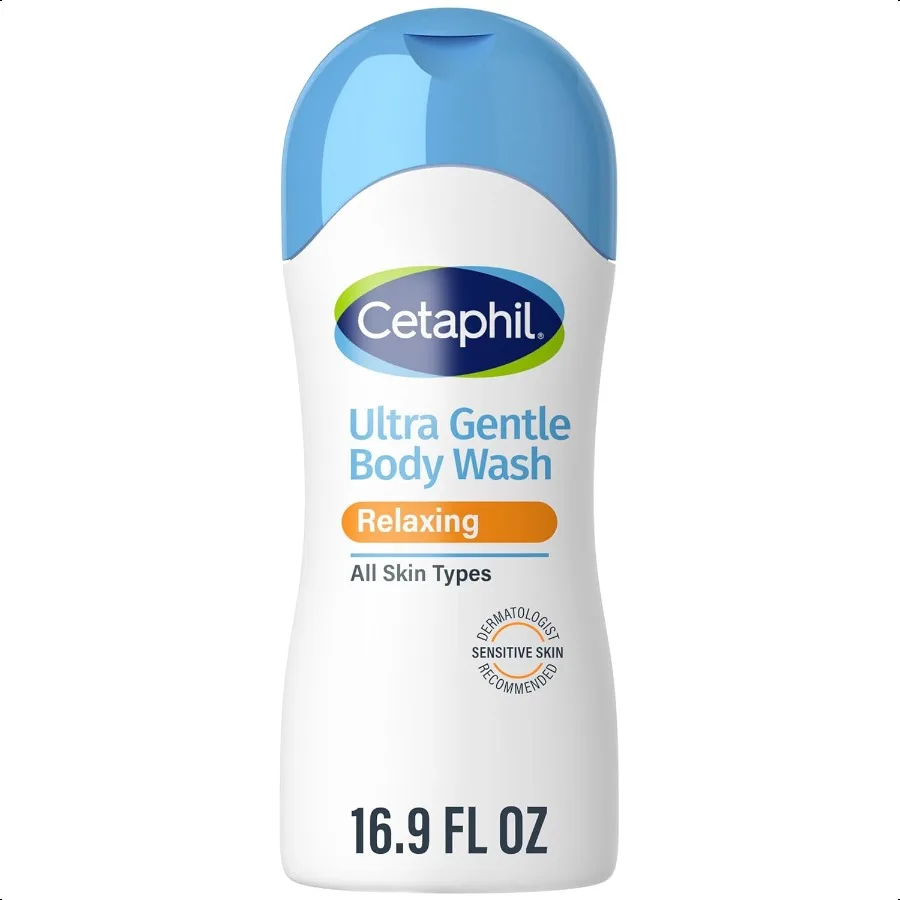 

Cetaphil Ultra Gentle Освежающее средство для мытья тела для сухой и нормальной чувствительной кожи 16,9 унций с календулой алоэ вера с витамином B5 Hypoalle