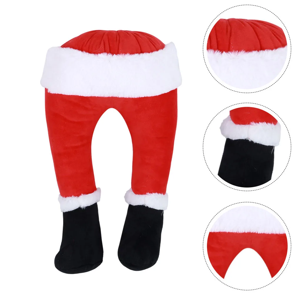 

2pcs Stuffed Santa Legs Christmas Fake Leg Ornament Xmas Tree Decoration Party Supplies Festival Home Decor Photography Prop