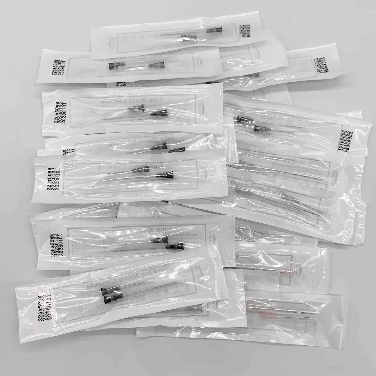 قنية إبرة حادة 38/50/70 مللي متر إبرة تعبئة تحت الجلد للاستعمال مرة واحدة 18 جرام-30 جرام إبرة الوشم