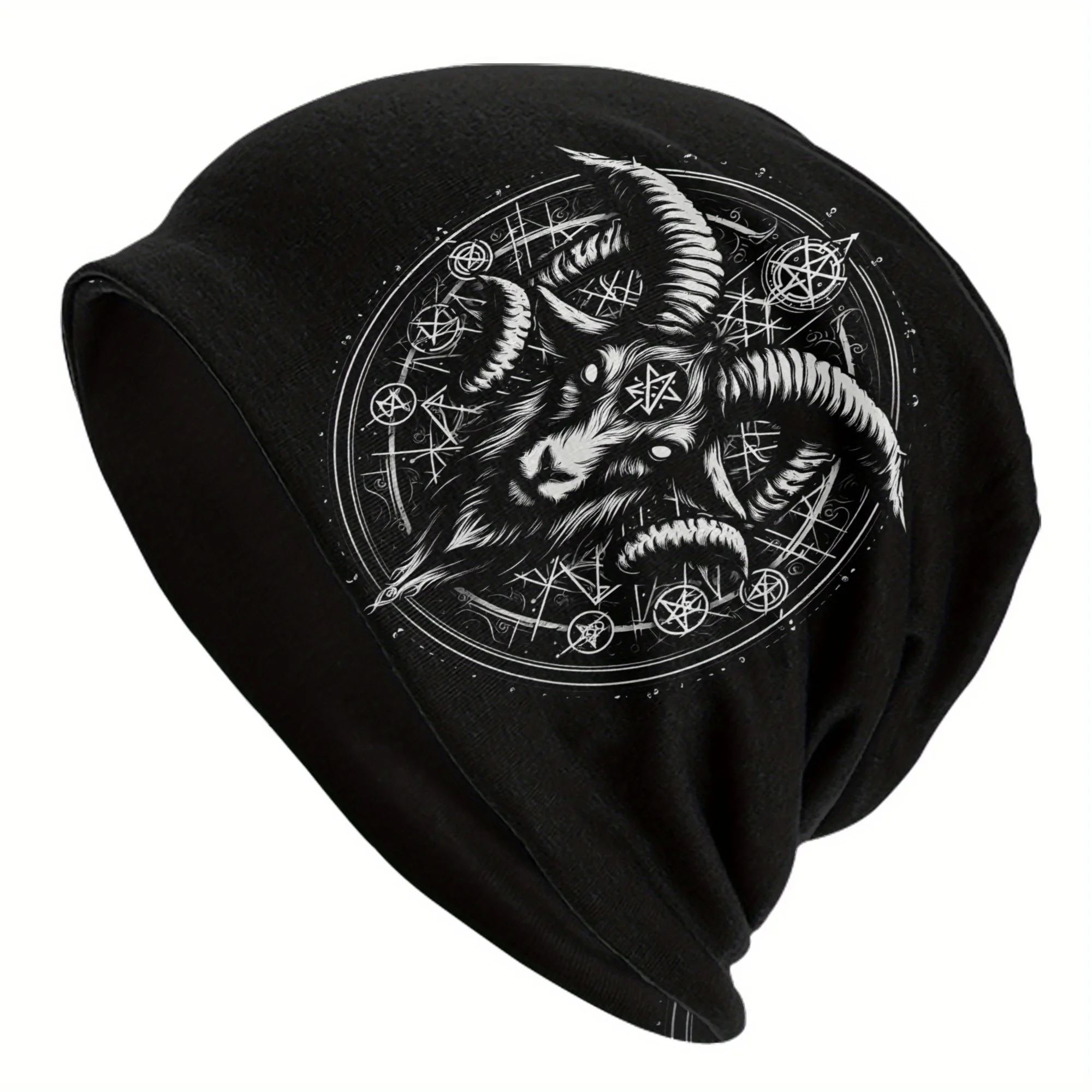 Customization 2D Print Design Goat Beanies Caps Fashion Bonnet Unisex Soft Hats