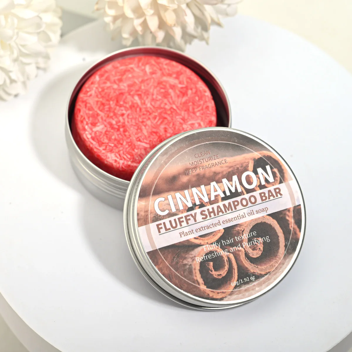 22 + shampoing à la cannelle, huile essentielle végétale, savon fait à la main, cannelle, citron, arbre à thé, savon de nettoyage en profondeur