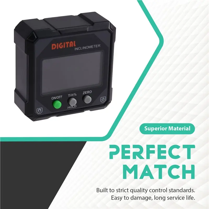 Mini Magnetic Digital Angle Finder 360° LCD Electronic Laser Gauge Ruler Electronic Protractor