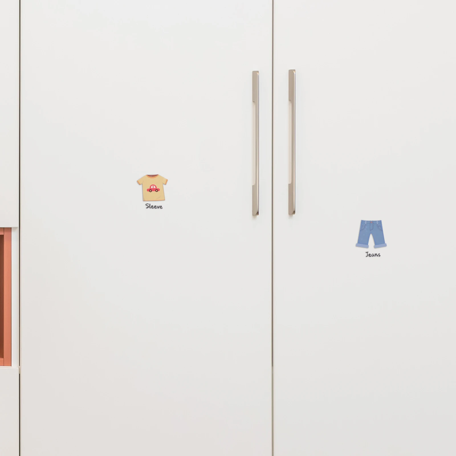 

1Set Kids Wardrobe Clothing Labels Clothes Classification Labels Stickers Closet Decoration Clothing Sort Decals