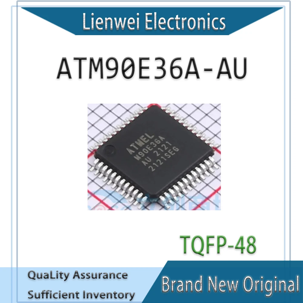 100% New Original M90E36A ATM90E36A-AU ATM90E36A IC Chipset TQFP-48