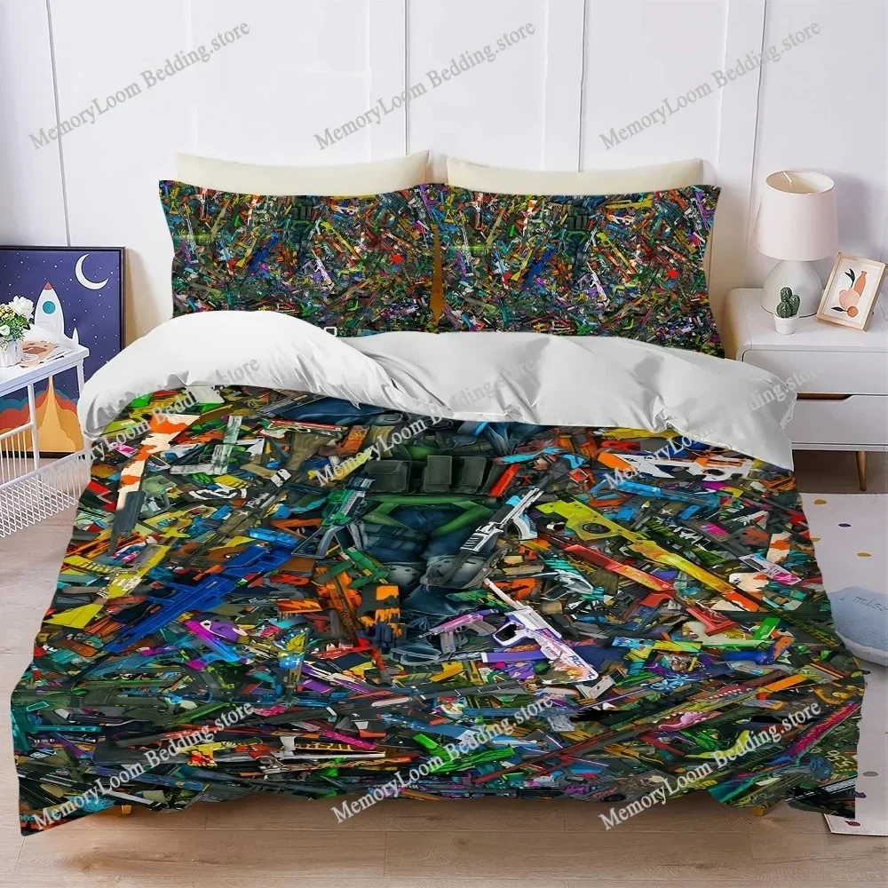 

Game C-Counter-Strike 2 Duvet Cover Set Home Style Bedding Soft Laundry Cotton Bed Four Seasons Student Dormitory Home Textile74