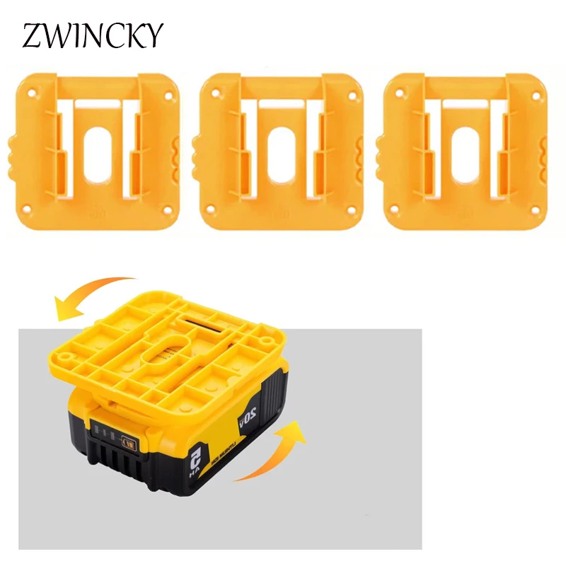 Uchwyt do montażu baterii do Dewalt 18V 20V 60V uchwyt do stacji dokującej DCB200 DCB203 DCB205 wspornik stojaka przechowywania baterii