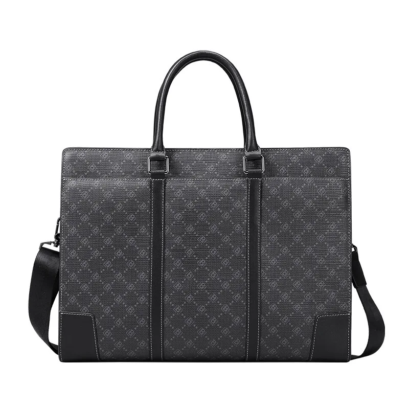 Neue einfache und modische Aktentasche 2022, Handtasche mit großem Fassungsvermögen, Business-Casual-Herrentasche, Umhängetasche mit einer Schulter