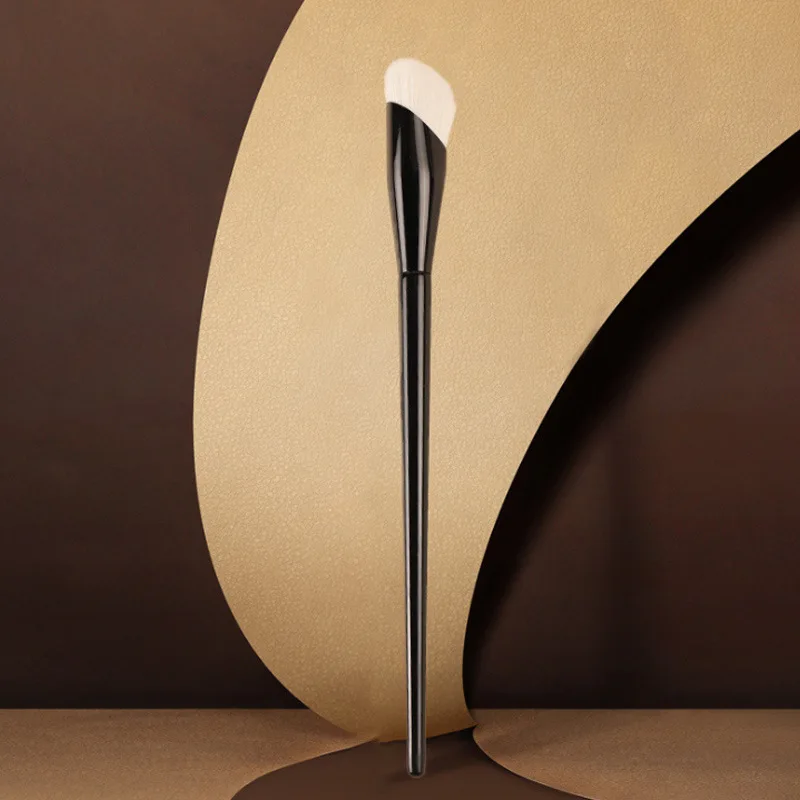 Make-up-Pinsel für Foundation mit schrägem Winkel, Make-up-Pinsel mit kleinen Details, Make-up-Pinsel für Foundation aus weißer Wolle, Beauty-Tools