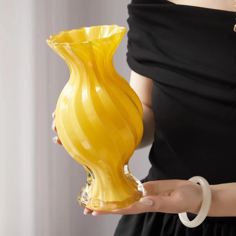 

Ornament Balcony Vases Living Room Homestay Hydroponic Office Vases Flowers Glass Home Decor Vaas MH40HP