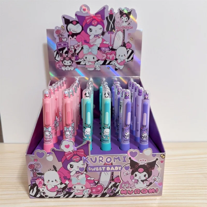 

36 шт./лот Sanrio Kuromi Melody Pochacco стираемая гелевая ручка милые 0,5 мм синие чернила нейтральные ручки рекламный подарок офисные школьные принадлежности