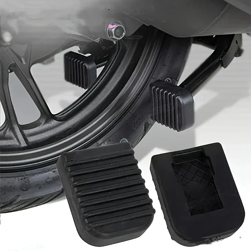 Universal Anti-Slip Motorcycle Foot Pedal Pad 1/2PC Bikes Side Stand Enlarger Extension Pad Protector Motorcycle Accessories