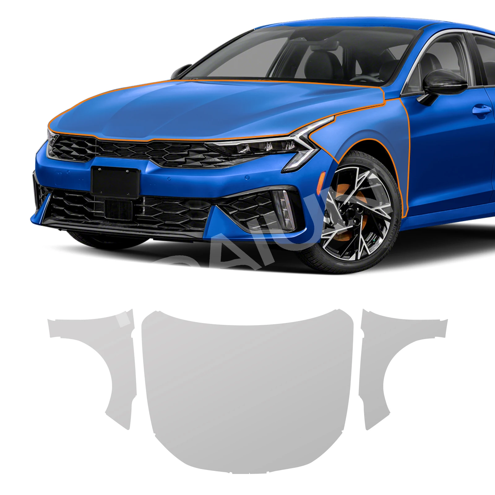 For Kia K5 2025 Invisible Car Wrap TPU Film Protective Layer Scratch Resistant Car Parts Car Modification Decoration Accessories