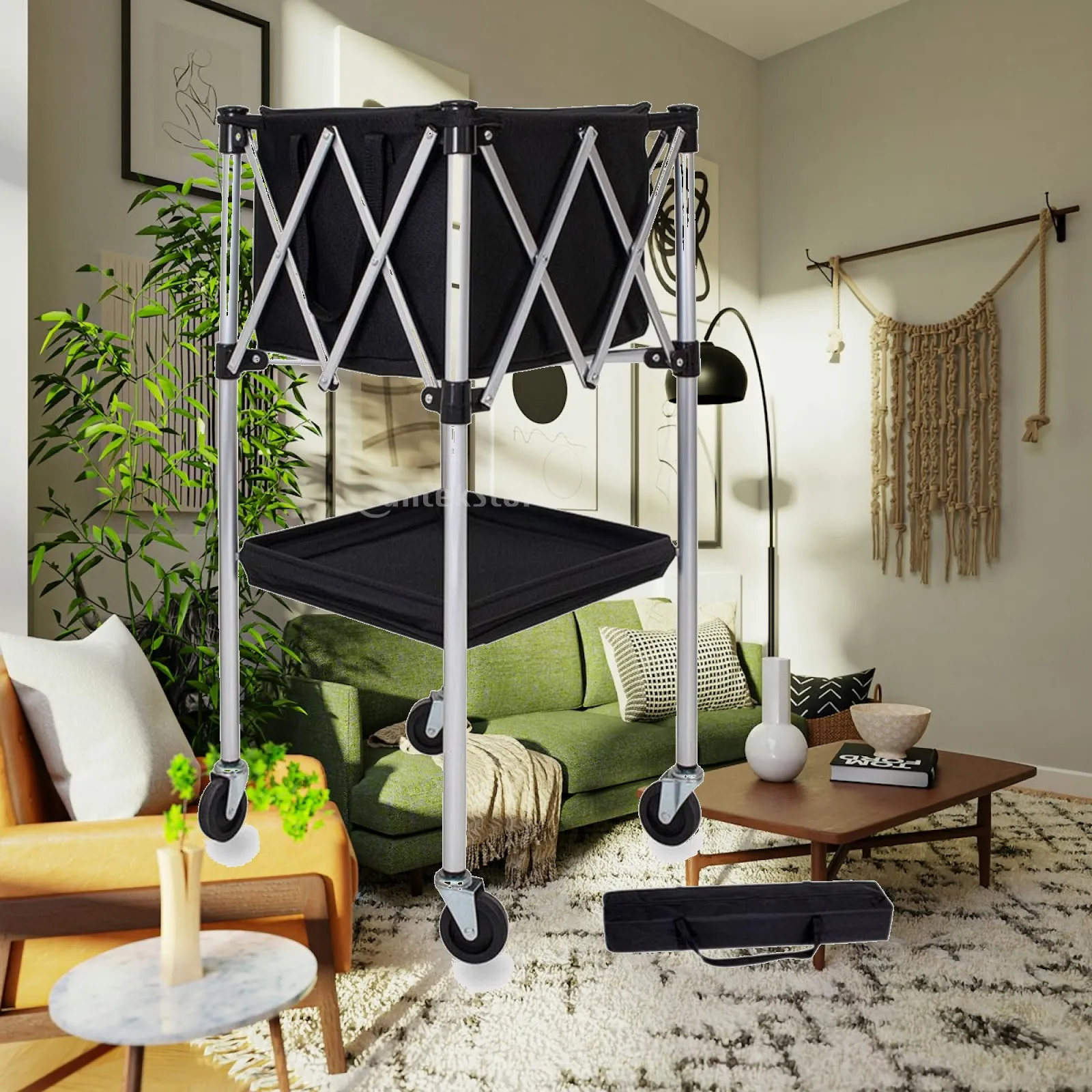 Chariot de rangement pliable pour balles, chariot pliable pour équipement sportif, organisateur pour entraîneurs, gymnases et séances d'entraînement