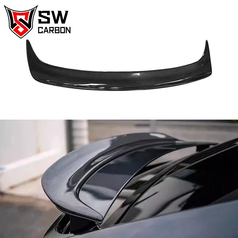 Model X Carbon Fibre RZ Style Rear Wing For Tesla Model X Trunk Lip Spoiler Splitter Aerodynamic Kit