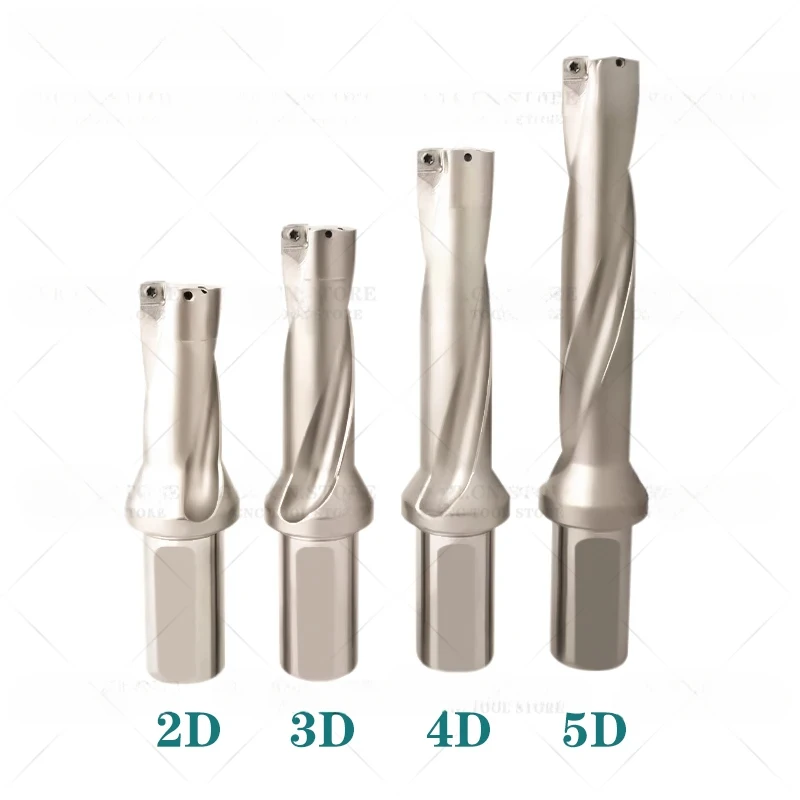 SIQI High Quality WC SP Series U Drill C20 C25 C32 2D 3D 4D 5D Metal Drill Bits SPMG Quick Insert Drill