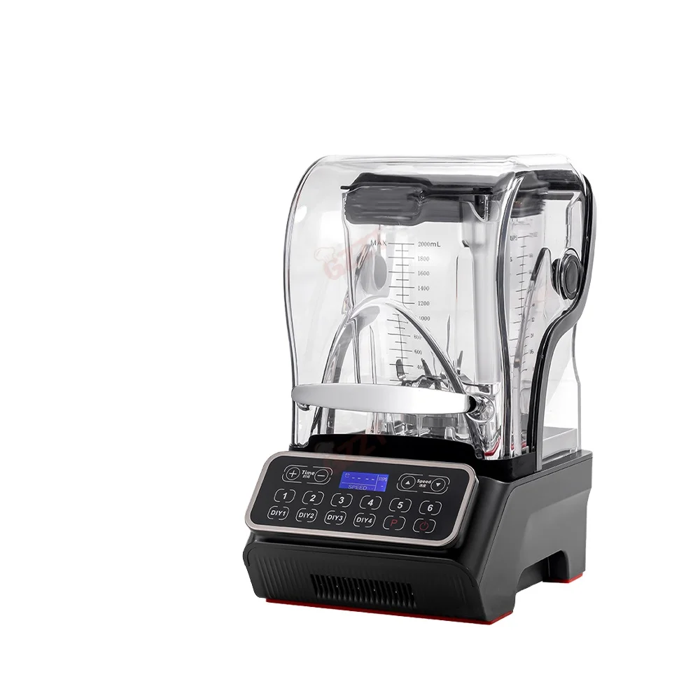 

2L Multi Purpose Smoothies Ice and Frozen Fruit Commercial Smoothie Blender 1800w Brushless Dc Motor Ice Crusher Mixer Machine