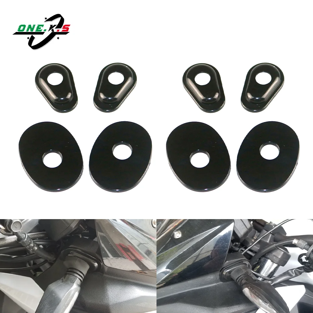 Motorcycle Steering Lights Gasket Base For YAMAHA FZ1 FZ1S FZ1 FAZER FZ6 R1 R6 FRONT Turn Signals Indicator Adapter Pad