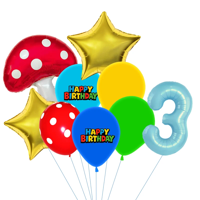 Globos de Estrella de Hongo Ro - Party Games Mario reseña y precio