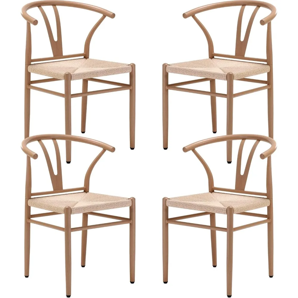 Mid Century Modern Metal Wishbone Dining Room Chairs Set of 2 4 for Your Kitchen Beach House