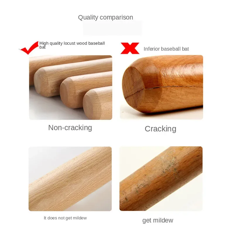 مضرب بيسبول خشبي للشباب، قفازات كرة لينة، 21 بوصة، رياضات خارجية، معدات الدفاع عن النفس المنزلية