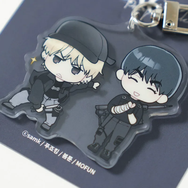 Korean BL Manhwa Payback Anime Acrylic Keychain Yoon Jay Lee Yoohan Cartoon Keyring Kawaii Bag Pendent Decor Accessories Gift