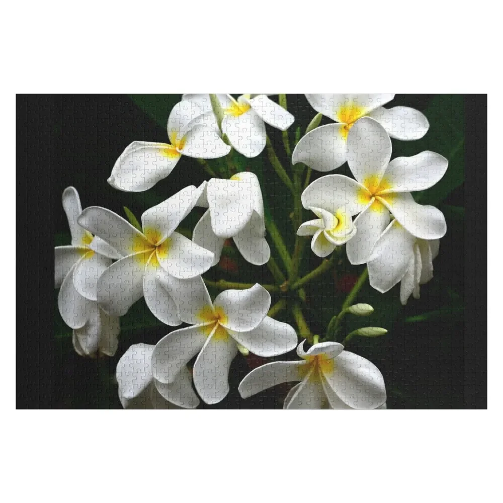 

Hawaiian Island Tropical Plumeria Flowers Art Photo Jigsaw Puzzle Photo Wood Adults Custom Gifts Puzzle