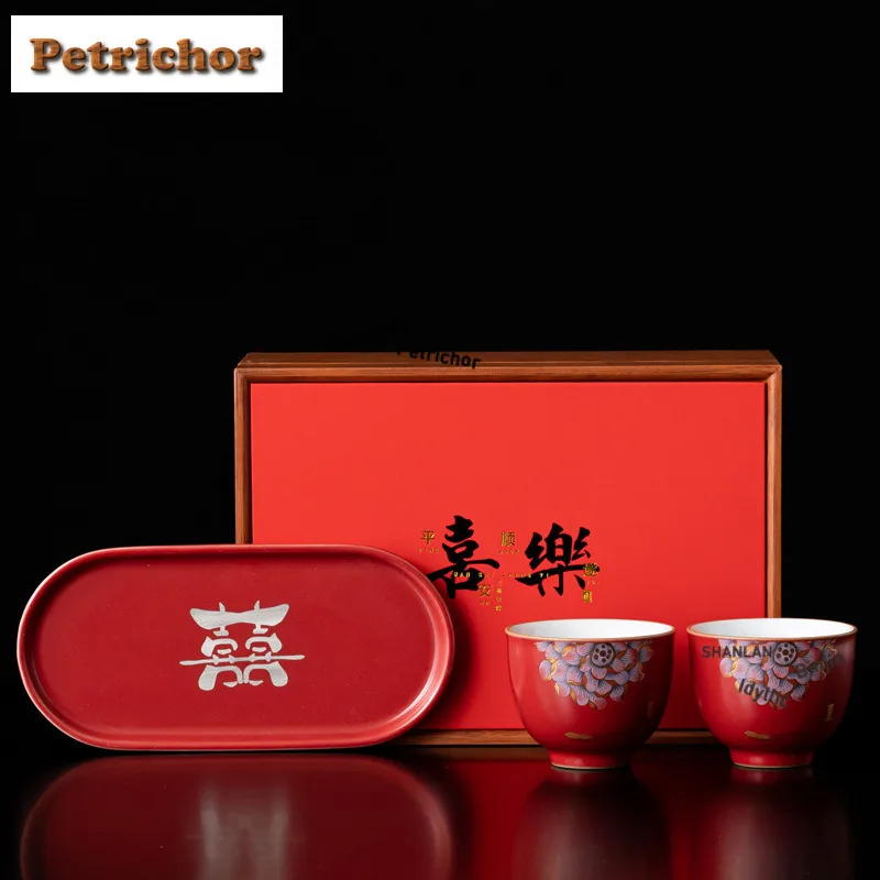 

Пара свадебных сервизов, чайный сервиз, полный набор, ретро набор для чайной церемонии, домашний набор чайных чашек, чайные предметы, украшения, аксессуары, ремесло