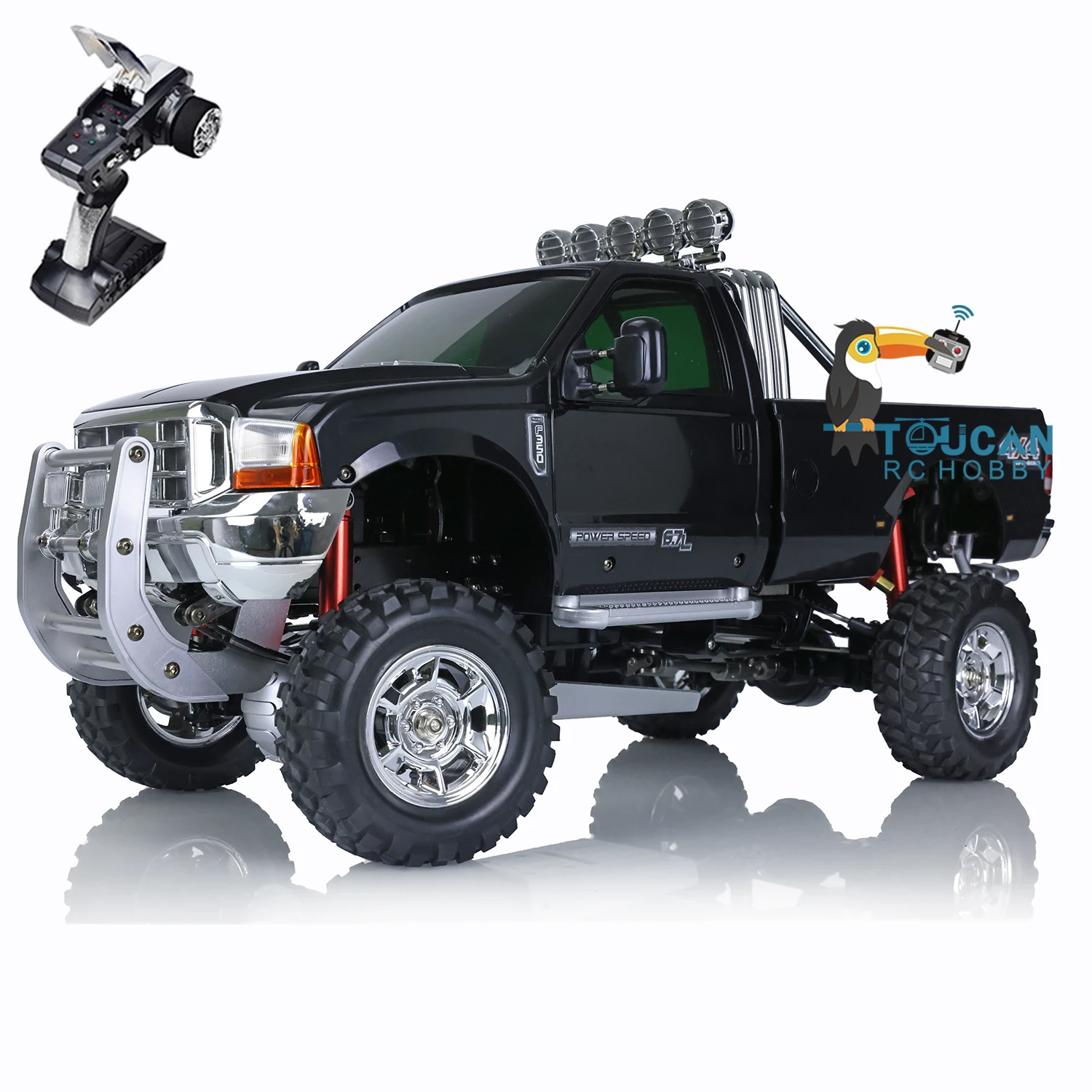 Toys 1/10 RC HG Pickup Truck P410 4*4 Rally Racing Crawler Car 2.4G Radio Motor ESC Vehicle for Boys TH16939-SMT2