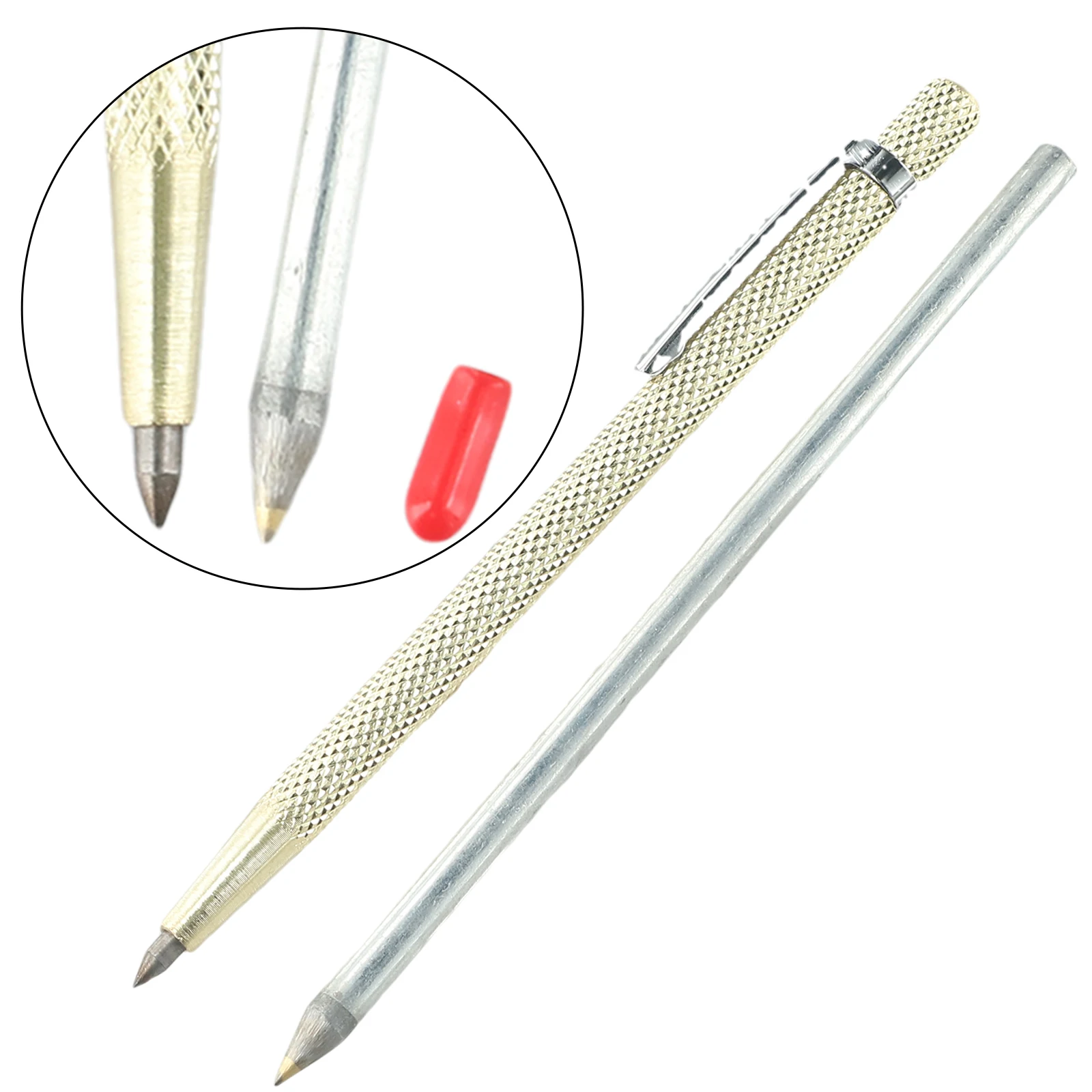 

2 Pc Metal Tile Cutting Pen Diamond Glass Tile Cutter Carbide Scriber Hard Metal Lettering Pen Construction For Tile Cutting