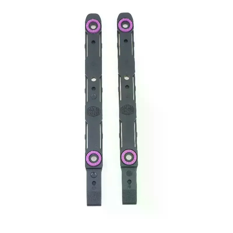 Black Plastic Hard Drive Mounting Rails, Tool-Free Installation, Compatible with 3.5