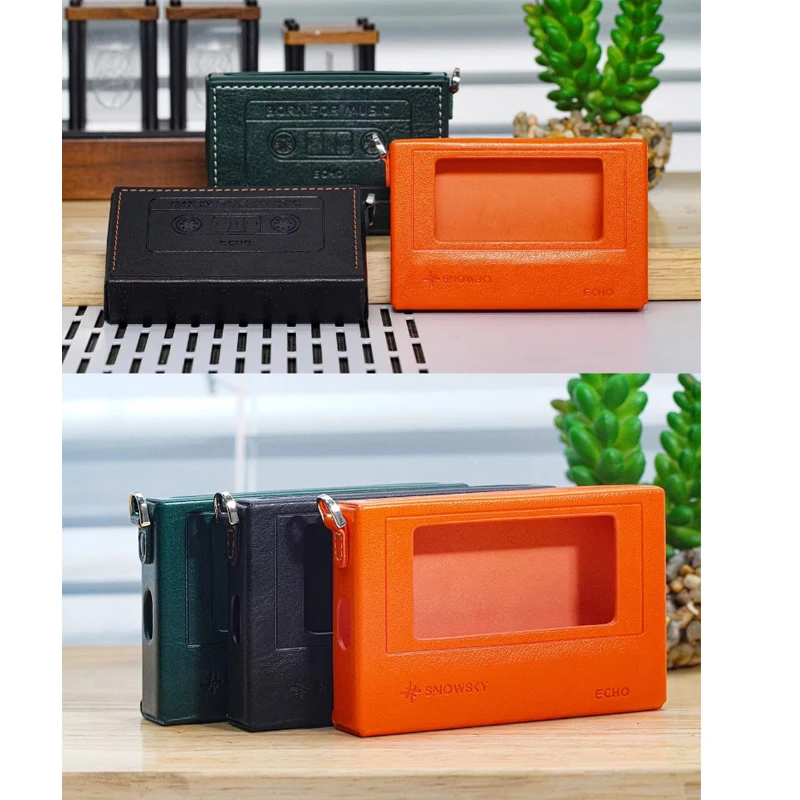 Etui FIIO Snowsky NEST-ECHO czarne/pomarańczowe/zielone/przezroczyste białe, etui 1:1 z możliwością personalizacji dla przenośnego odtwarzacza muzycznego FIIO ECHO — zdjęcie produktu 4