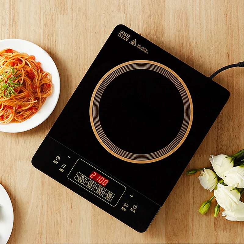 Midea Induction Cooker Household Touch Button 8-speed Firepower 4D Waterproof High-power High-firepower Electric Stove 2200W