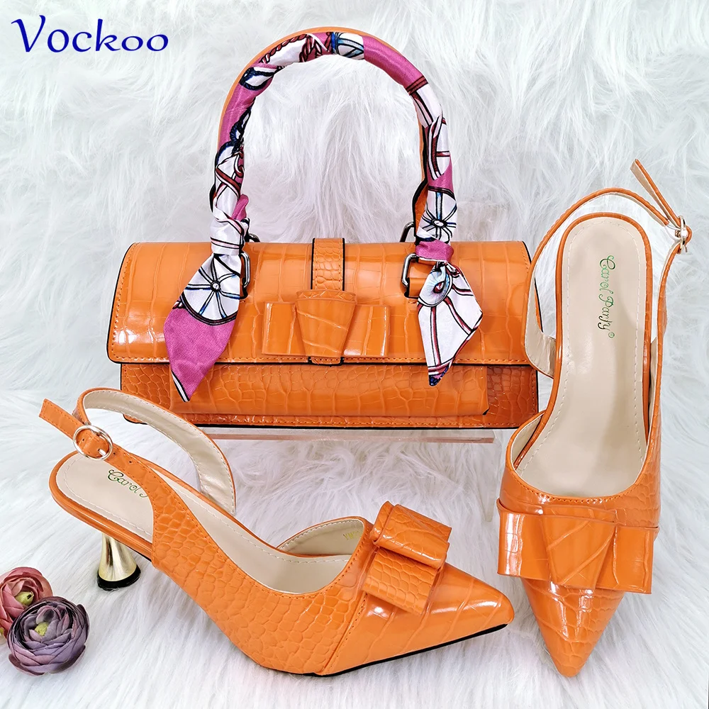 Orange Matching Shoes And Bag AliExpress