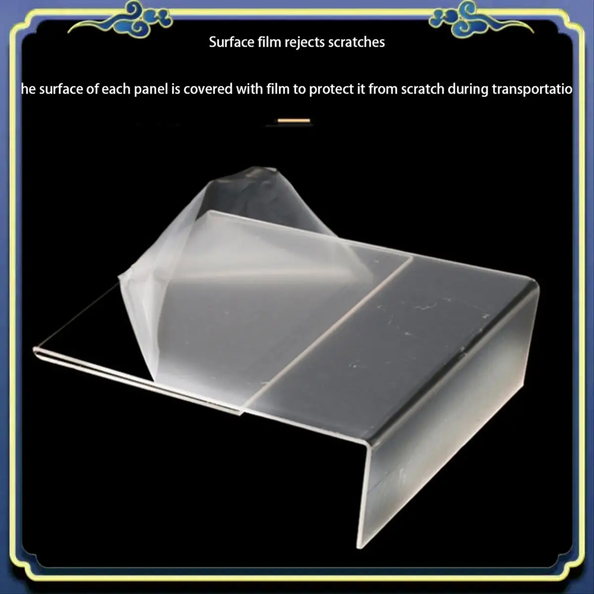 Portable Acrylic Clear Card Holder Stand A4,Sign Label Frame, Desk Card Holders,3Mm Business Card Display Holder (2 PCS)