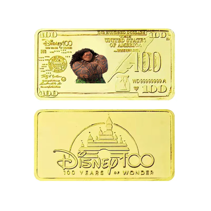 MINISO animation Moana Princess of Ocean Gold Bar Gold Coin Cartoon Commemorative Children Collection Gifts peripherals - Image 3