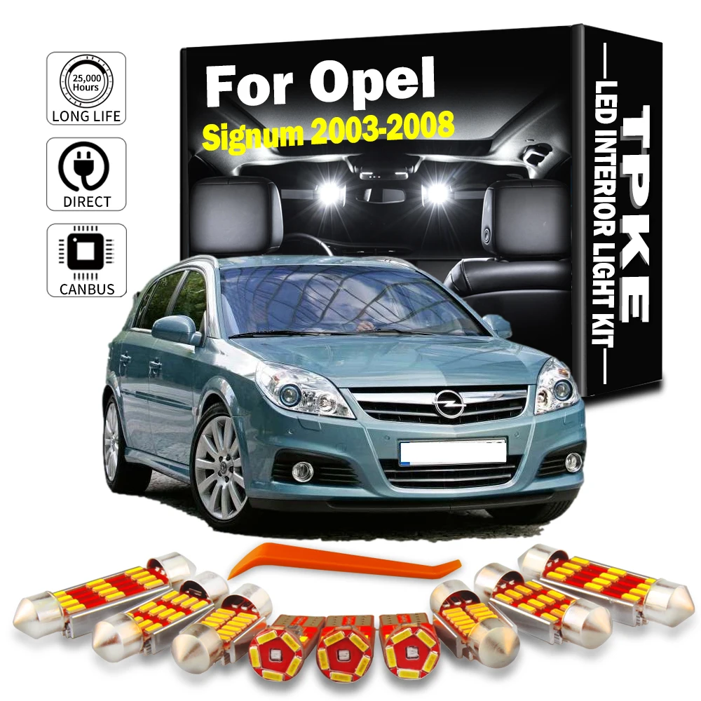 

TPKE LED Interior Light Kit For Opel Vauxhall Signum 2003-2006 2007 2008 Vehicle Indoor Map Dome Led Lamp Car Accessories Canbus