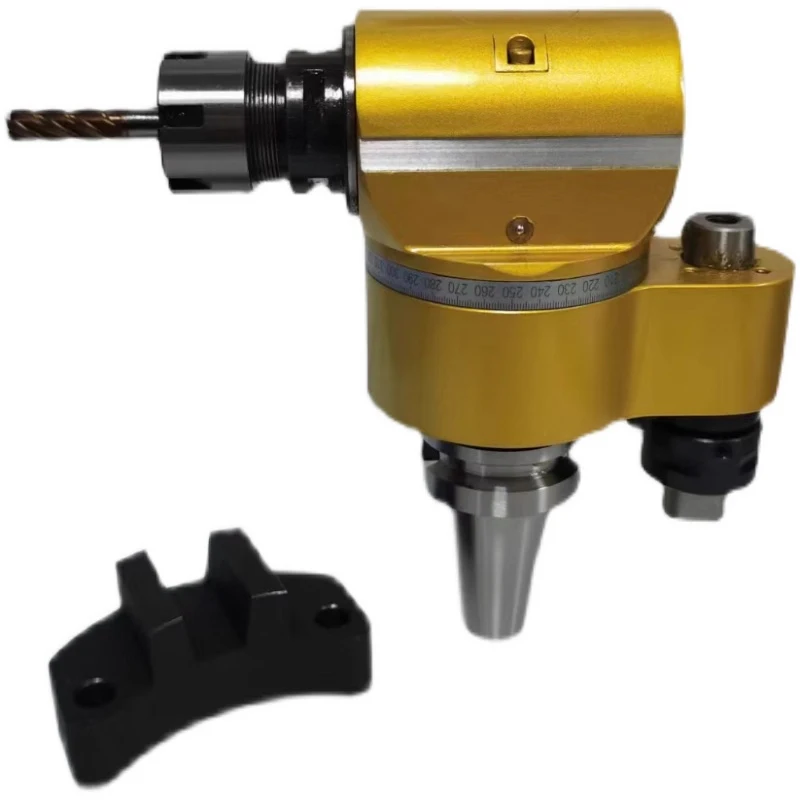

BT30 Compact 90° Side Milling Head Machining Center Engraving Machine Side Hole Angle Head Tapping Milling Power Head