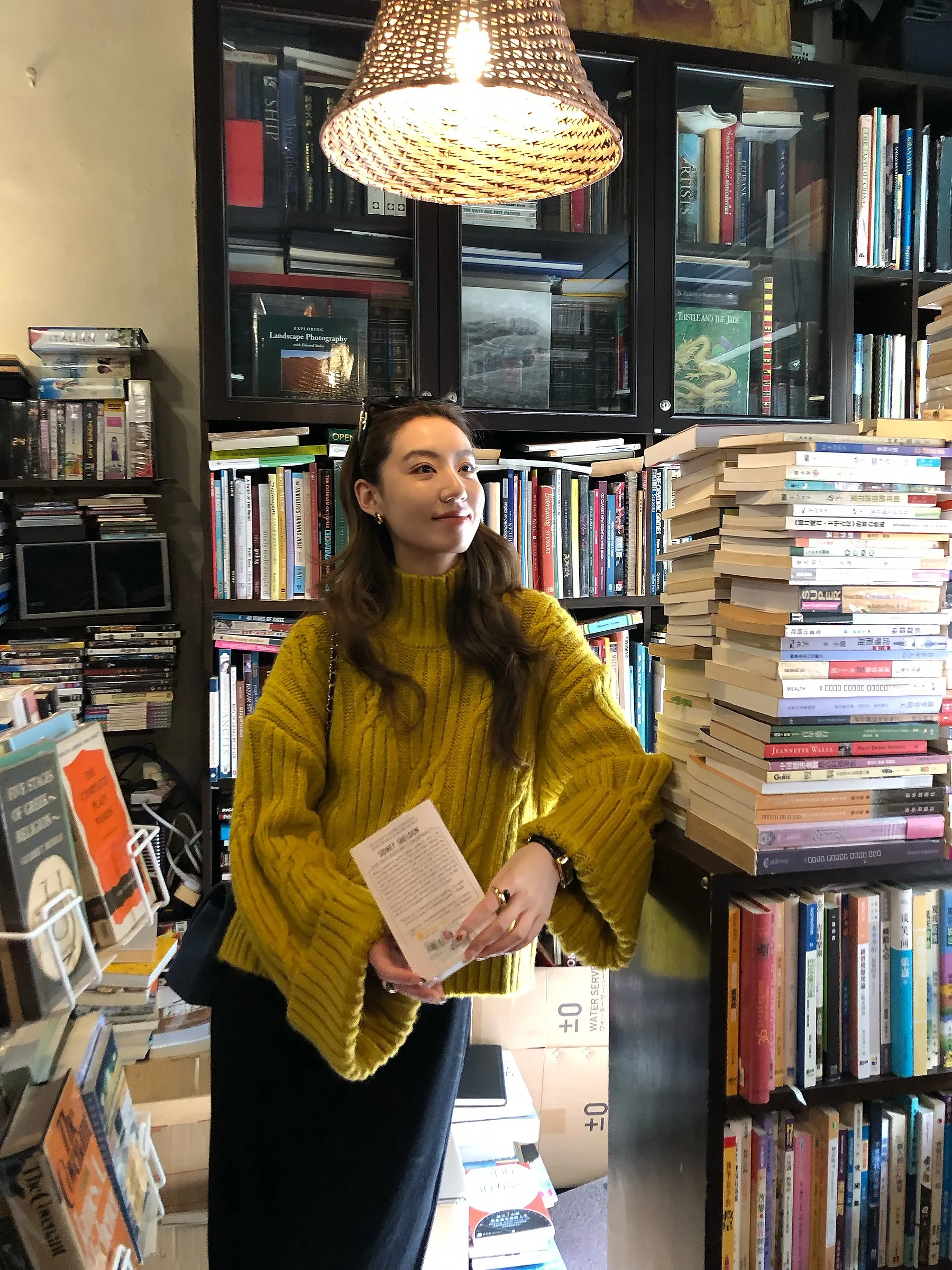 

Официальный женский свитер Gakee High Ne Twist Knit из горчично-желтого цвета Lazy Sle, зимнее новое поступление, повседневная трикотажная одежда свободного покроя