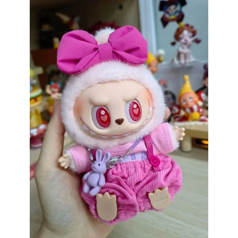 

Original 17cm Labubu Clothes Outfit Plush Doll Clothes Macaron Cute Clothing DIY Kid Gift Clothes Hair Accessories V1v2 Clothes