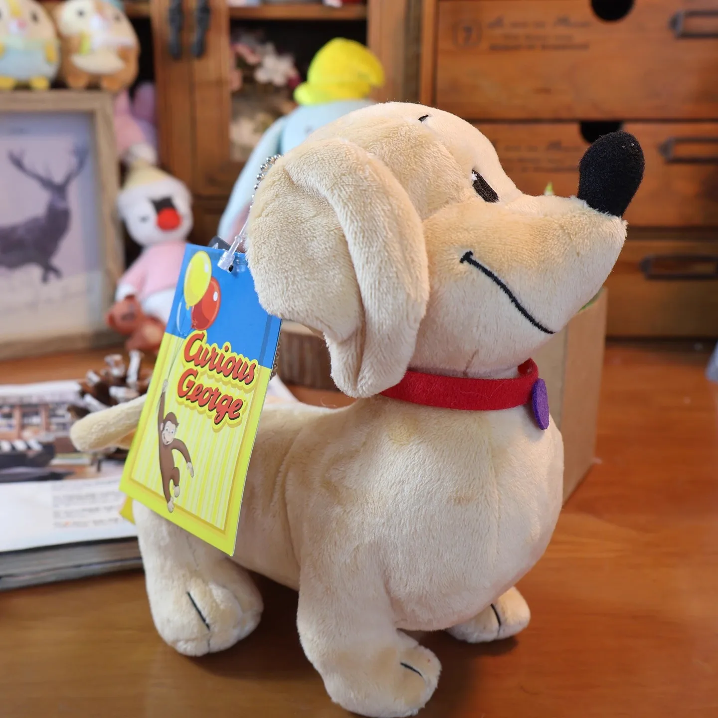 Nowy Uroczy Ciekawski George Hundley Jamnik Pluszowy Brelok Łańcuszki Mała Zawieszka Pluszaki Zabawki Dla Dzieci 18CM