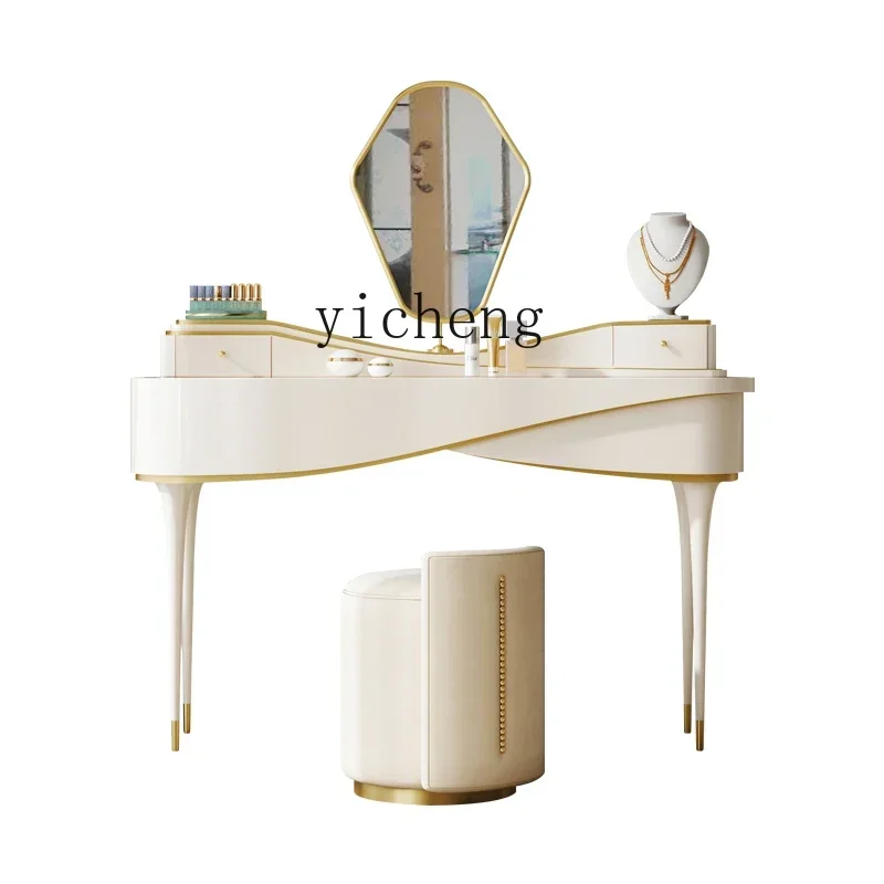 

Cream Style Dresser Bedroom Style Dresser American Light Luxury Style Solid Wood Dresser