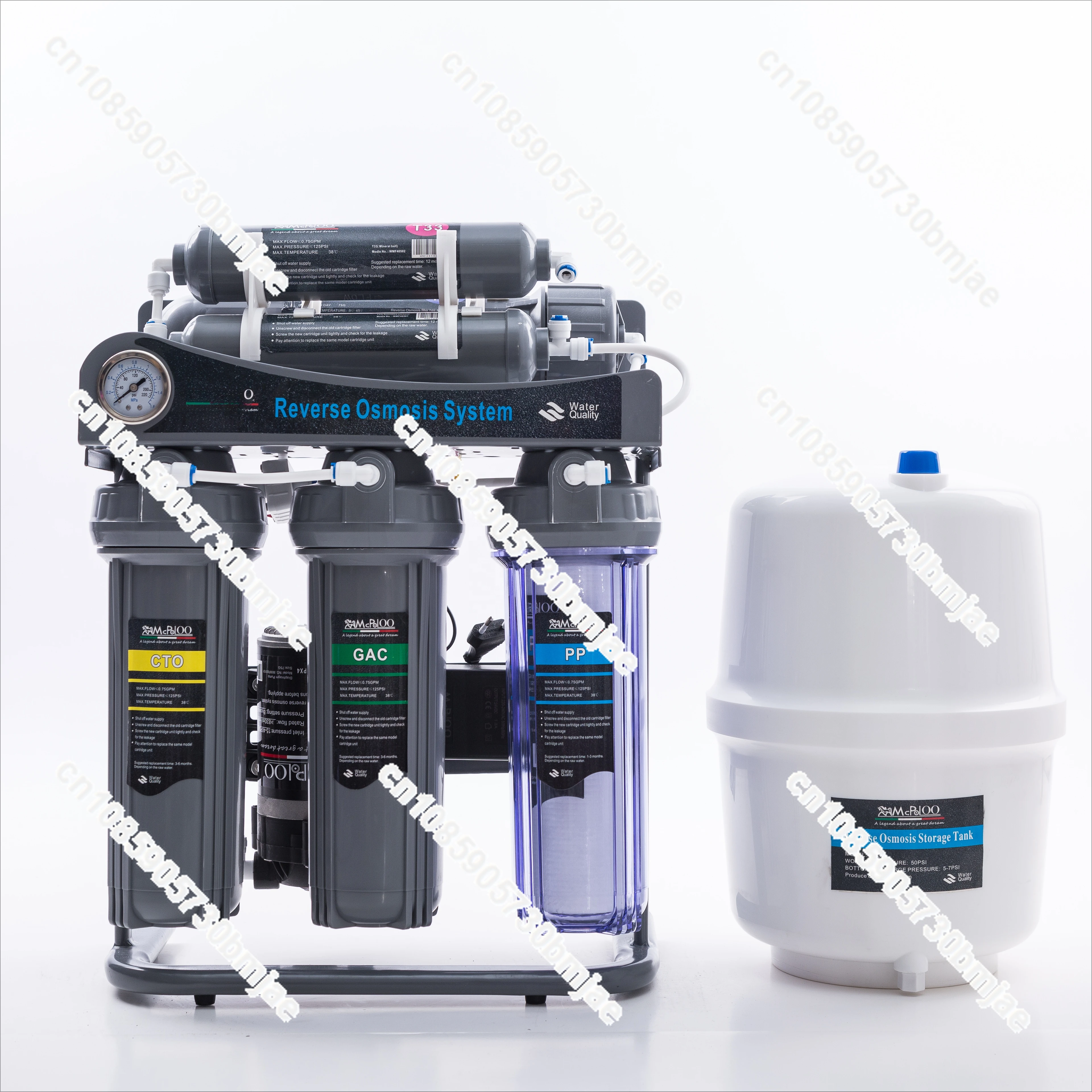 High quality reverse osmosis water purifier/6 stage alkaline water filter system for home