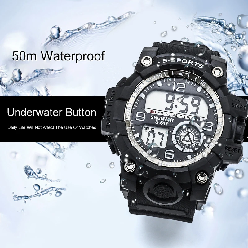 UTHAI CE112 Electronic Watch 50m Waterproof Versatile Boys' And Girls' Watch Fashion Trend Student Watch Glow In The Dark