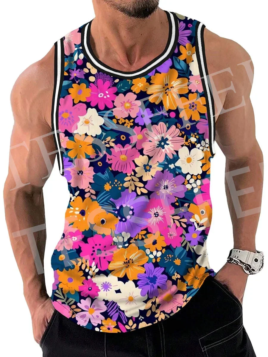 NewFashion Rainbow Camouflage Graffiti Gradient Colorful Retro Vest Tank Top Vintage 3DPrint Summer Harajuku Casual Sleeveless D