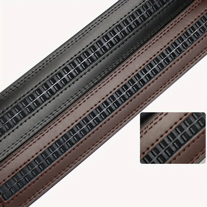 Set of 2 Large Cowhide Belts Without Buckles, Designed for Automatic Buckles Belts, Large Size 105-140 150 160 170cm Waistband