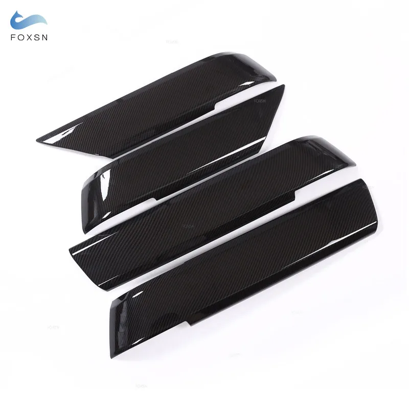 لاند روفر رينج روفر سبورت 2014 2015 2016 2017 2018 2019 2020 ABS ألياف الكربون الملمس لوحة الباب مسند الذراع الغطاء السفلي الكسوة #2