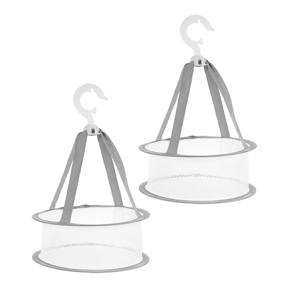 Panier de séchage de bouffées de maquillage, filet en maille pliable pour séchage rapide, éponge suspendue, accessoires d'outils de beauté, 2 pièces